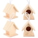 thumbnail image 1 of Decoración de jardín, 4 cajas nido de madera para pájaros para exteriores, casa de madera para pájaros, uso práctico, 1 of 12