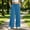 Blue, variant on Women Pleated Wide Leg Sweatpants Sevevn Elastic Drawstring High Waist Soft Loose Trousers With Side Pockets, Assorted Solid Colors For Casual Lounging Streetwear And Daily Outdoor Occasions