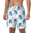 thumbnail image 2 of Uemuo Cartoon Poodle Dog Pattern Mens Swim Trunks Quick Dry Board Shorts with Mesh Lining, Stretch Beach Shorts Quick Dry No-Chafing Board Shorts-Medium, 2 of 9