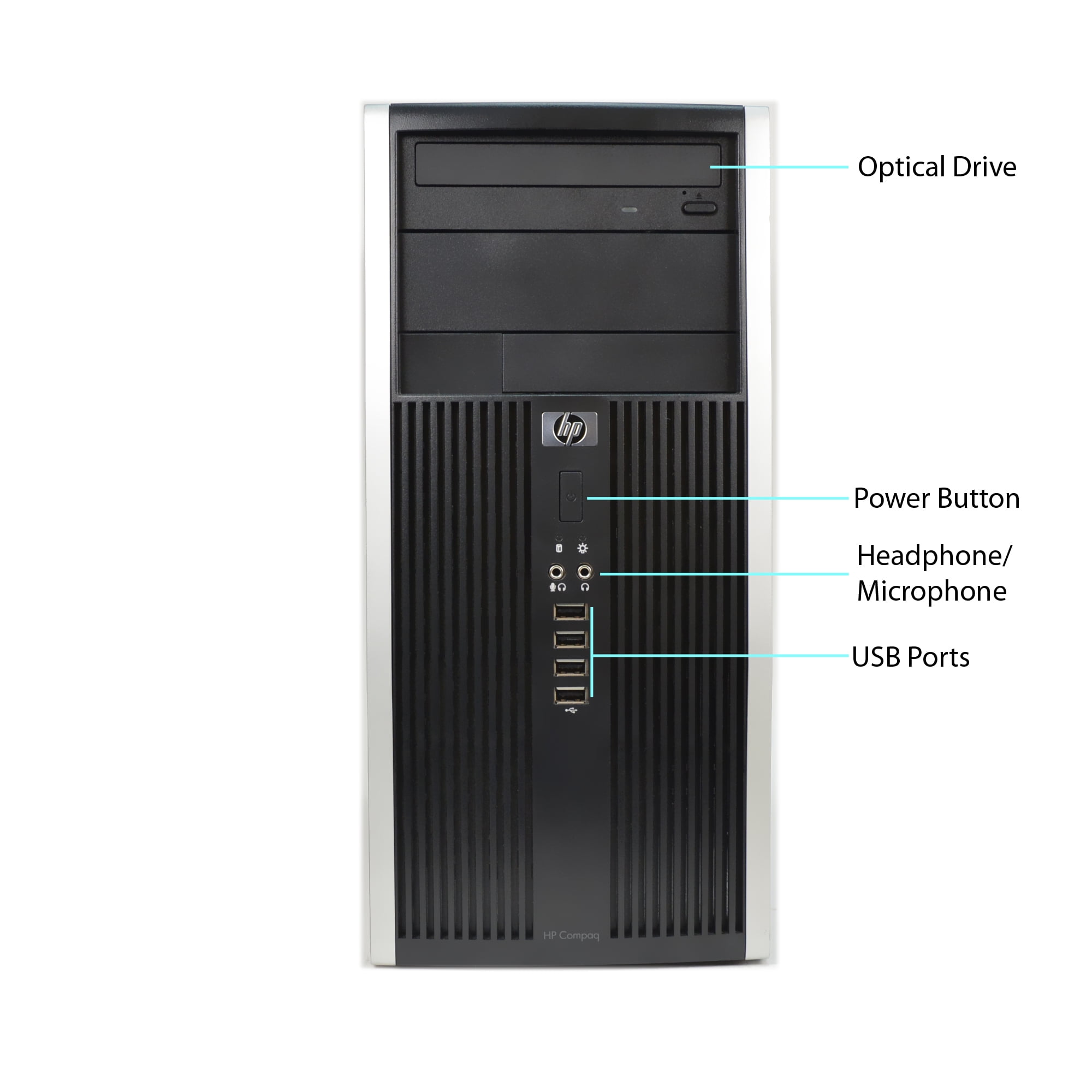 Restored HP 6005-T" Desktop PC with Intel AMD Athlon2x2 3.0GHz Processor, 8GB Memory, 240GB SSD-2.5 00, and Win 10 Pro (64-bit) (Monitor Not Included) (Refurbished)