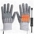 thumbnail image 2 of Rechargeable Heated Gloves for Men & Women, USB Electric Hand Warmers Knitting Gloves, Adjustable Heating Winter Gloves for Outdoor Sports and Indoor Use, 2 of 5