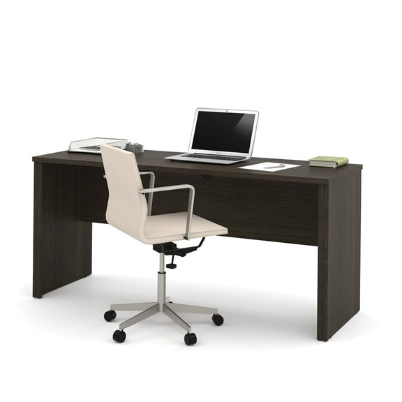 Bestar Embassy 66" x 24" Desk Shell in Dark Chocolate