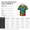 thumbnail image 5 of Yiaed Multicolored Beautiful Flower Print Hawaiian Shirt for Men Short Sleeve Button Down Shirts Beach Shirts for Men,Medium, 5 of 7