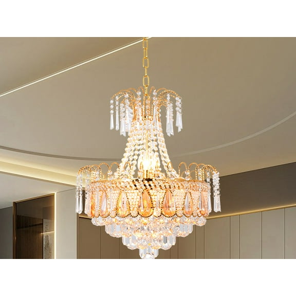 More Change K9 Crystal Luxury Chandelier Modern Home Decor Ceiling Fixtures Pendant Lighting