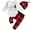 Red car, variant on WIBACKER Newborn Baby Girl Boy My 1st Christmas Outfit Infant Plaid Romper Long Pants Hat XMAS Clothes 3 Pcs Set 3-6M