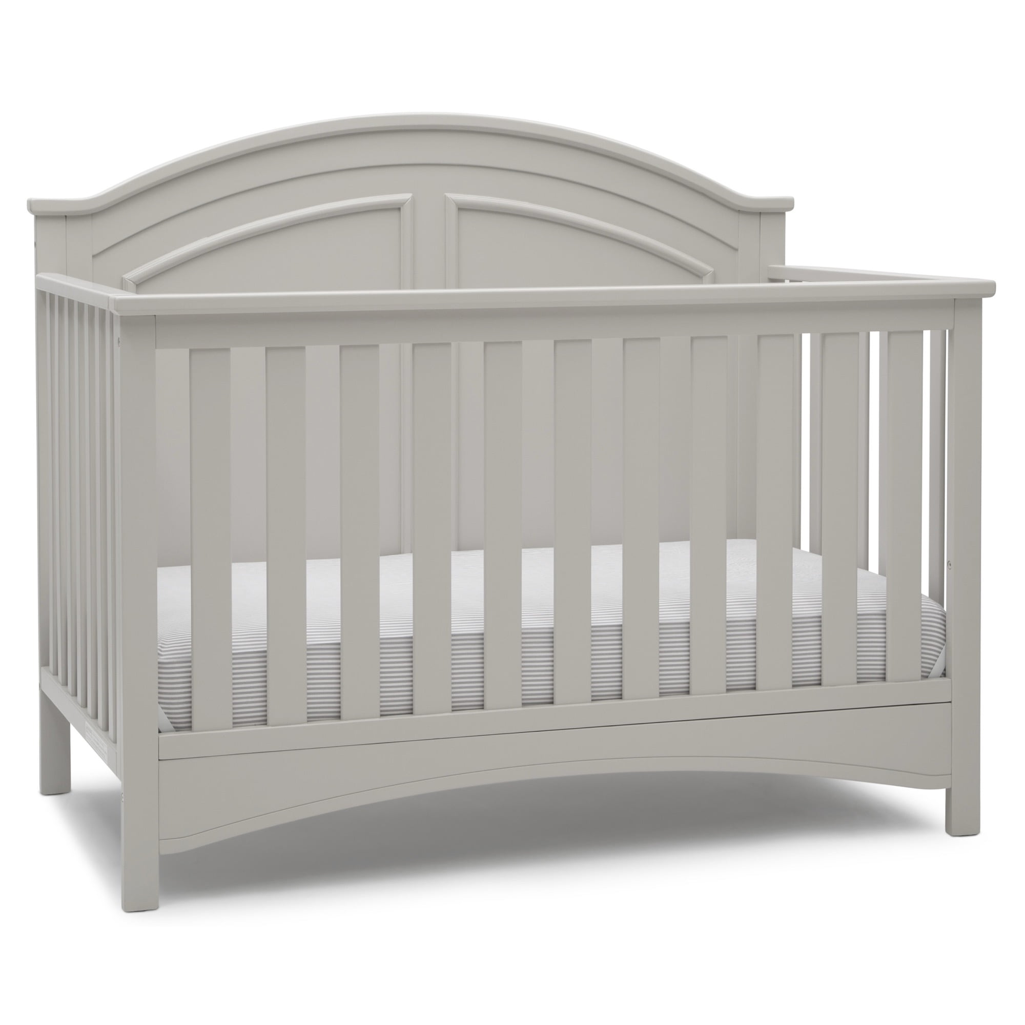 Delta Children Perry 6-in-1 Convertible Crib, Greenguard Gold Certified, Converts to Toddler Bed, Daybed, Sofa Bed & Full-Size Bed with/without Headboard, Fits Standard Crib Mattress, Moonstruck Grey