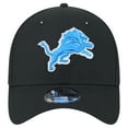 thumbnail image 2 of Men's New Era Black Detroit Lions Main 39THIRTY Flex Hat, 2 of 6