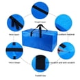 thumbnail image 2 of Bolsas para mudanzas extragrandes y resistentes con correas para mochila, asas y cremalleras fuertes, plegables, alternativa a cajas y contenedores (paquete de 4), 2 of 5