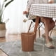 thumbnail image 2 of Papelera redonda de madera maciza natural, sencilla, sin tapa, limpieza madera 2 ola, 2 of 8