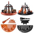 thumbnail image 2 of Yammee Durable Wooden Pipe Display Stand Rack Fit for 5 Smoking Pipes, 2 of 12