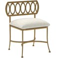 thumbnail image 2 of Hillsdale Canal Street Vanity Stool in Gold Bronze, 2 of 10