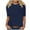 03-Navy, variant on Atogsazn Women's Casual Half Sleeve T-Shirts Round Neck Cute Tunic Top Basic Tees Blouses Loose Pullover 02-Wine XXXL