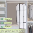 thumbnail image 4 of Abaima 2 Pack 71'' Long Garment Bags for Dress, Big Wide Bags for Dresses Hanging, Foldable Waterproof Dress Bags for Gowns Long, Dustproof Suit Cover Bags for Closet Storage, Travel, 4 of 7