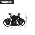 thumbnail image 2 of CRAFTHROU 1Pack Rustic Mantel Clock Plastic Bicycle Shape Time Display for Study Room, 2 of 4