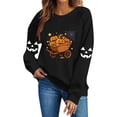 thumbnail image 4 of Uootdi Halloween Sweatshirts for Women Crew Neck Halloween Theme Graphic Womens Sweatshirt Relaxed Fit Holiday Party Womens Tops Gift, 4 of 8
