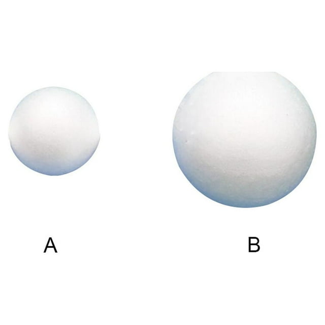 100 Pièces Boules de Polystyrène École Projet Boule Ronde Mariage Fournitures Blanc Inachevé Boule Ronde Polystyrène Cadeau Fête Décoration 2cm
