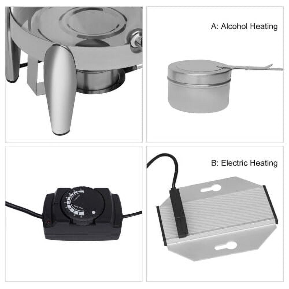 Hot Beverage Dispenser, 12L Capacity with 400W Electric/Alcohol Heating, 95-185°F for Restaurants/Coffee Shops
