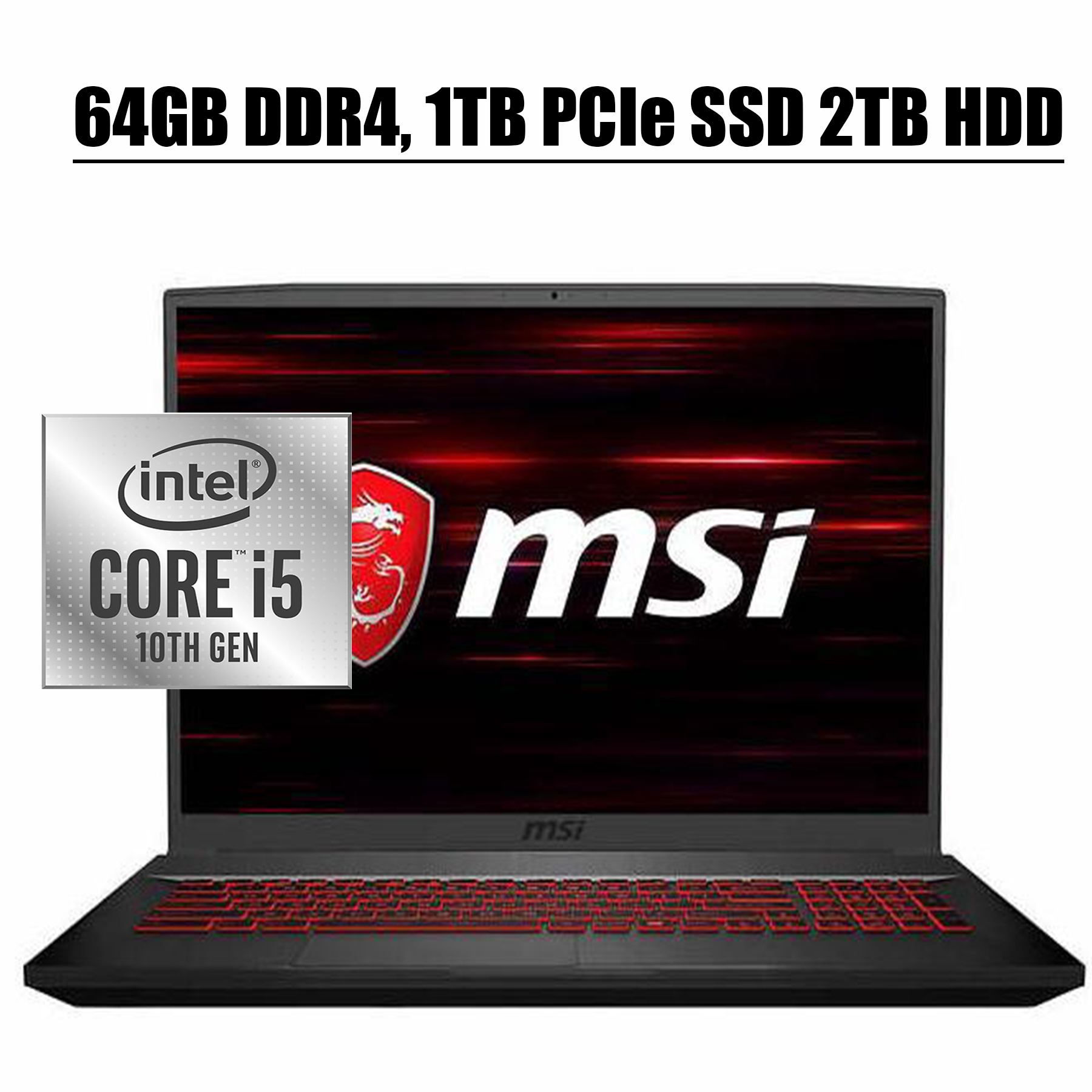 MSI 17 GF75 Thin 2020 Gaming Laptop I 17.3" FHD 120Hz IPS I 10th Gen