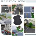 thumbnail image 6 of 10 Sheets Model Train Road Stick Paper 12.2x8.2 Inch Black Diorama Miniature Asphalt Road Sticker Black PVC Self Adhesive Stickers, 6 of 9