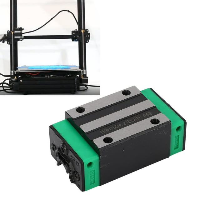 Linear Bearing Block, Robust Linear Motion Guide Slide Block Automatic Aligning High Position Accuracy Steel for Replacement
