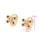 thumbnail image 2 of Arracadas Huggies Niña Mariposa Swarovski y Onix Oro 18K Lam dorado Unitalla, 2 of 7