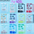 thumbnail image 2 of 1Set For DS Lite/NDSL Replacement ABXY LRD Pad Cross Button Full Set of Buttons and Conductive Adhesive Buttons and Stylus Parts Transparent, 2 of 6