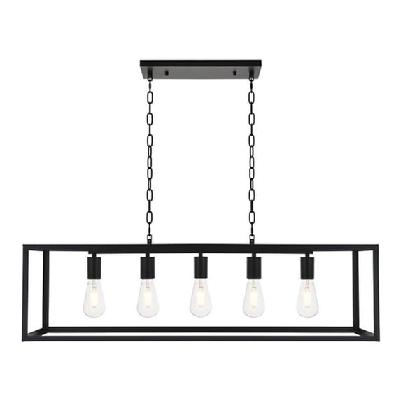 Resolute 5 light black Pendant