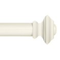 thumbnail image 1 of Ivilon Drapery Treatment Window Curtain Rod - Square Design 1 1/8 Rod. 120 to 240 Inch - Ivory/White, 1 of 6