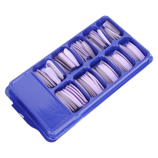 Puntas para uñas, 100 piezas de puntas acrílicas para decoración de uñas, puntas para uñas acrílicas de cobertura completa, eficiencia óptima