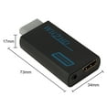 thumbnail image 2 of Lotpreco Wii to HDMI Converter 1080P for Full HD Device, Wii HDMI Adapter with 3,5mm Audio Jack&HDMI Output Compatible with Wii, Wii U, HDTV, Monitor-Supports All Wii Display Modes 720P, NTS, 2 of 6
