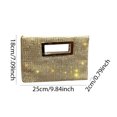 thumbnail image 4 of Bolso Noche para Mujer Con Hombro Cadena Y Mano Diamantes Imitación (dorado), 4 of 6