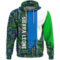 thumbnail image 3 of Sudadera con capucha unisex de manga larga con estampado 3D de la bandera nacional de Sierra Leona, informal, de calle, de gran tamaño, para primavera, 3 of 5
