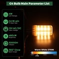 thumbnail image 2 of Bombilla LED Gardencoin G4 4W 2700K Blanco Cálido 12V AC/DC, 2 of 7