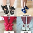 thumbnail image 2 of Baby Girls Shoes Mary Jane Flats Bowknot Non-Slip Toddler Girl Dress Shoes First Walkers Princess Wedding Shoes, 2 of 7