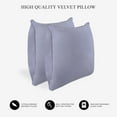 thumbnail image 6 of A1HC Hypoallergenic Down Alternative Pillow Inserts, 12x20 in, Rectangular, Pack of 2, Slat Grey, 6 of 7