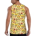 thumbnail image 3 of Xecao Funny Construction Vehicles Men's Tank Top Workout Quick Dry Sleeveless Gym Jogging Muscle Shirts Summer Swim Beach Tops, 3 of 9