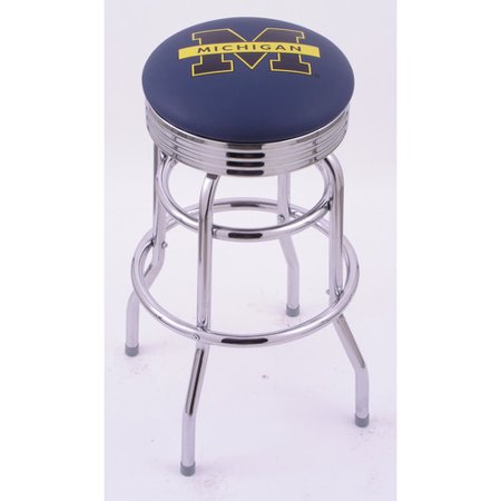 NCAA Swivel Stool with Ribbed Accent Ring by Holland Bar Stool, 30'' - App (Best Ncaa Bracket App)