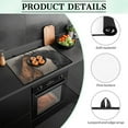 thumbnail image 6 of Renewold Stove Top Cover Non-slip Electric Glass Stove Mat Oil Resistant Flat Top Oven Protector Versatile Stove/Counter/Washer Top Protector Mat, Brown Black Horse, 6 of 7