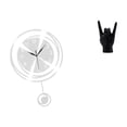 thumbnail image 1 of Adorno De Reloj De Pared Acrílico Con Grandes Números Arábigos Y Escultura Creativa De Gesto De Mano De Roca Para Decoración De Cocina, Estudio, Dormitorio Y Restaurante., 1 of 8