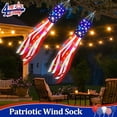 thumbnail image 6 of 4th of July Decorations, 2 Pack 40 Inch American Flag Windsock with Lights Red White Blue Star Stripes Patriotic Windsock Hanging Decorations Memorial Day Independence Day Fourth of July Outdoor Decor, 6 of 10