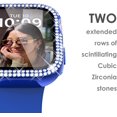 thumbnail image 5 of Étui 42mm Compatible avec Apple Watch avec Protecteur d'Écran, Étui de Protection Bling Diamond Compatible avec Apple Watch Series 3/2/1, 42mm, Bleu, 5 of 5