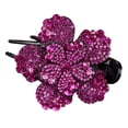 thumbnail image 1 of Pinzas para el cabello con diamantes de imitación, pinza de agarre, horquilla con flor para mujer, accesorios para el cabello Rosa roja, 1 of 6