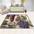 thumbnail image 3 of Grapes with Leaves Area Rugs Soft Non-Slip Floor Mats Large Nursery Carpets Doormat for Living Room Bedroom Hotel Decor 80"x58", 3 of 7