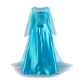 thumbnail image 5 of Disfraz de princesa Disney para niña, vestido de Frozen, Elsa, Anna, Bella, Blancanieves, Ariel, fiesta de cumpleaños, 2-12 años, 5 of 5