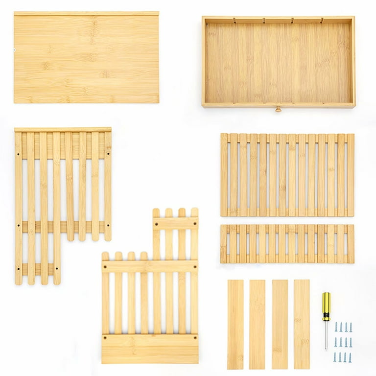 Mulush Bamboo Spice Rack Tray - 64 Jars Spice Drawer Organizer for Kitchen  Cabinets Storage and Organization - Yahoo Shopping