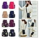 thumbnail image 4 of Bolso bandolera unisex, bolso de hombro impermeable con bolsillo en efectivo Irfora Morado, 4 of 5