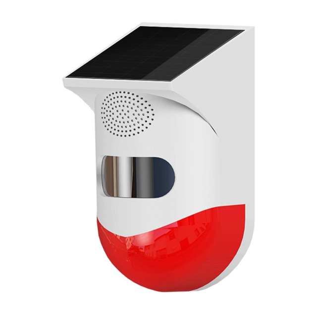 telemando del de movimiento de la lámpara estroboscópica Solar , notificación de la aplicación y de lámpara de sonido de Control de Soledad Detectores infrarrojos WiFi inteligentes