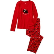 Secret Treasures - Women's Plus Holiday Scottie 2-Piece Pajamas