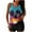 Blue, variant on Atogsazn Plus Size Swimsuit for Women with Swim Shorts Two Piece Bathing Suits Tankini Print Tank Top Swimwear Blue L