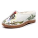 thumbnail image 3 of Zapatillas informales de tacón alto bordadas para mujer, zapatos planos Oxford de estilo chino con cara teatral, zapatillas de casa con cuña, 3 of 5